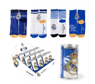 Hucha 4 pares calcetines Real Madrid