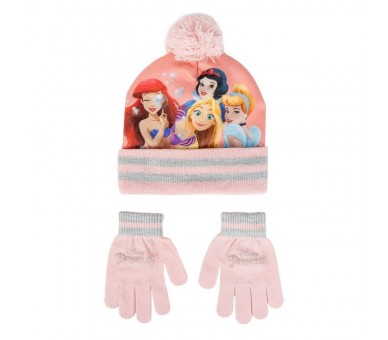 Set gorro y guantes Princesas Disney