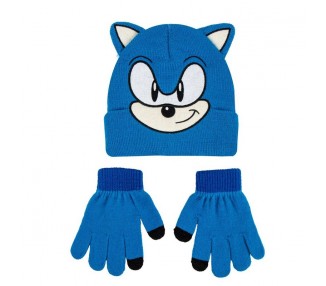 Set gorro y guantes Sonic The Hedgehog