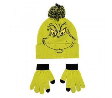 Set gorro y guantes El Grinch