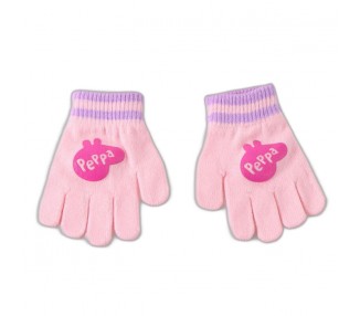 Conjunto gorro guantes braga cuello Peppa Pig