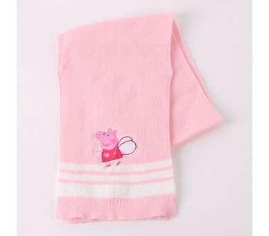 Conjunto gorro guantes braga cuello Peppa Pig