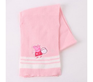Conjunto gorro guantes braga cuello Peppa Pig