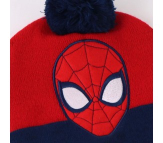 Conjunto gorro guantes braga cuello Spiderman Marvel