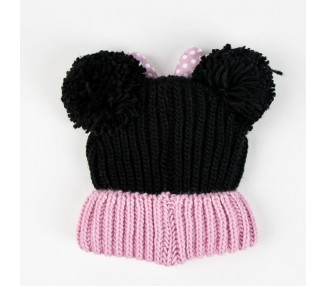 Conjunto gorro guantes braga cuello Minnie Disney