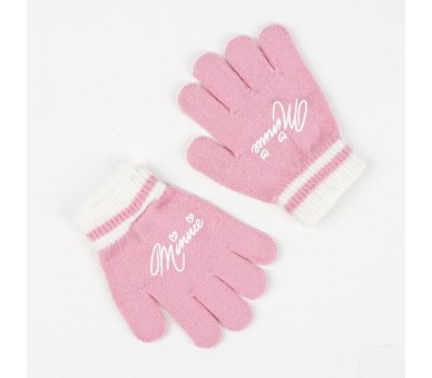 Conjunto gorro guantes braga cuello Minnie Disney