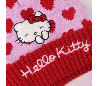 Conjunto gorro guantes braga cuello Hello Kitty