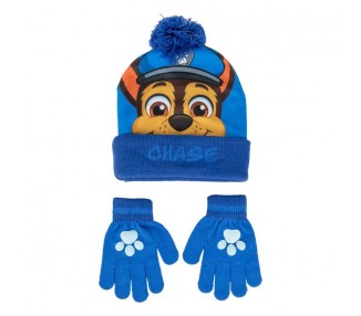 Set gorro y guantes Chase Patrulla Canina Paw Patrol