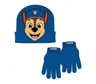 Set gorro y guantes Chase Patrulla Canina Paw Patrol