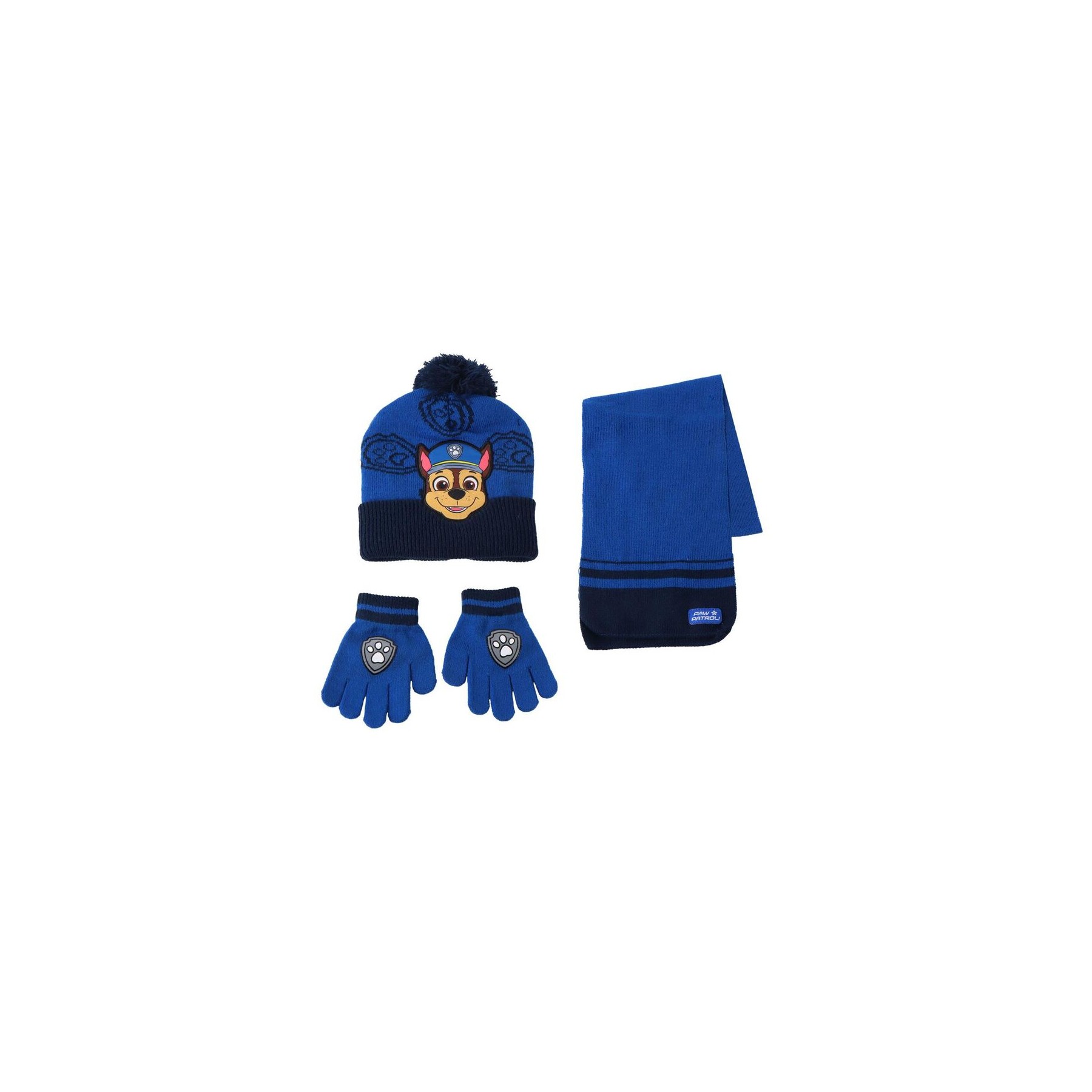 Conjunto gorro guantes braga cuello Patrulla Canina Paw Patrol