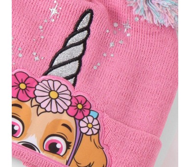 Conjunto gorro guantes braga cuello Skye Patrulla Canina Paw Patrol