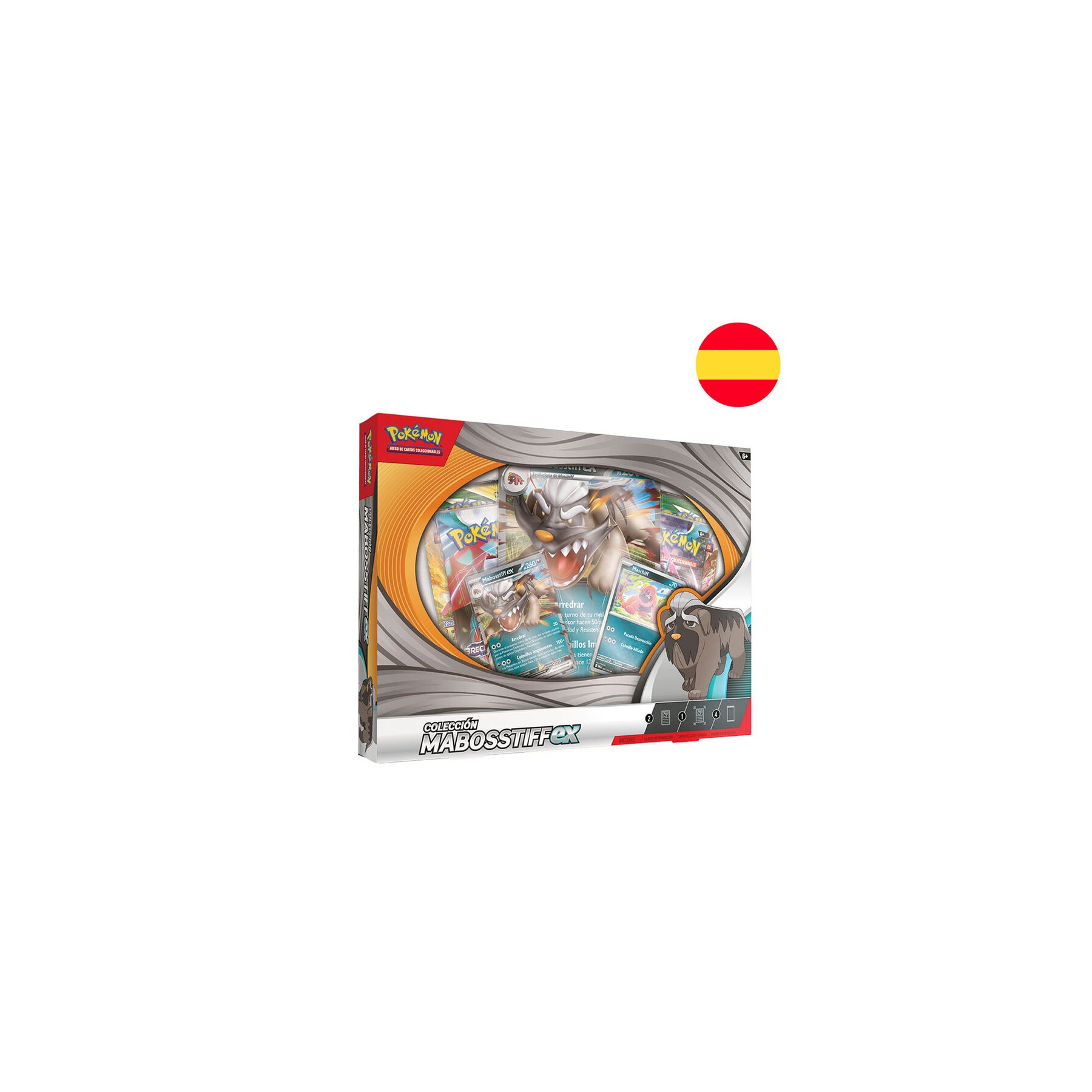Blister juego cartas coleccionables Mabosstiff Pokemon español