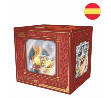 Estuche juego cartas coleccionables Charizard Pokemon español