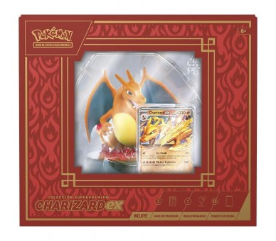 Estuche juego cartas coleccionables Charizard Pokemon español