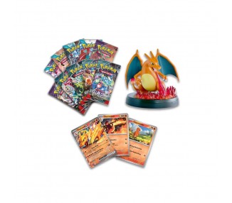 Estuche juego cartas coleccionables Charizard Pokemon español