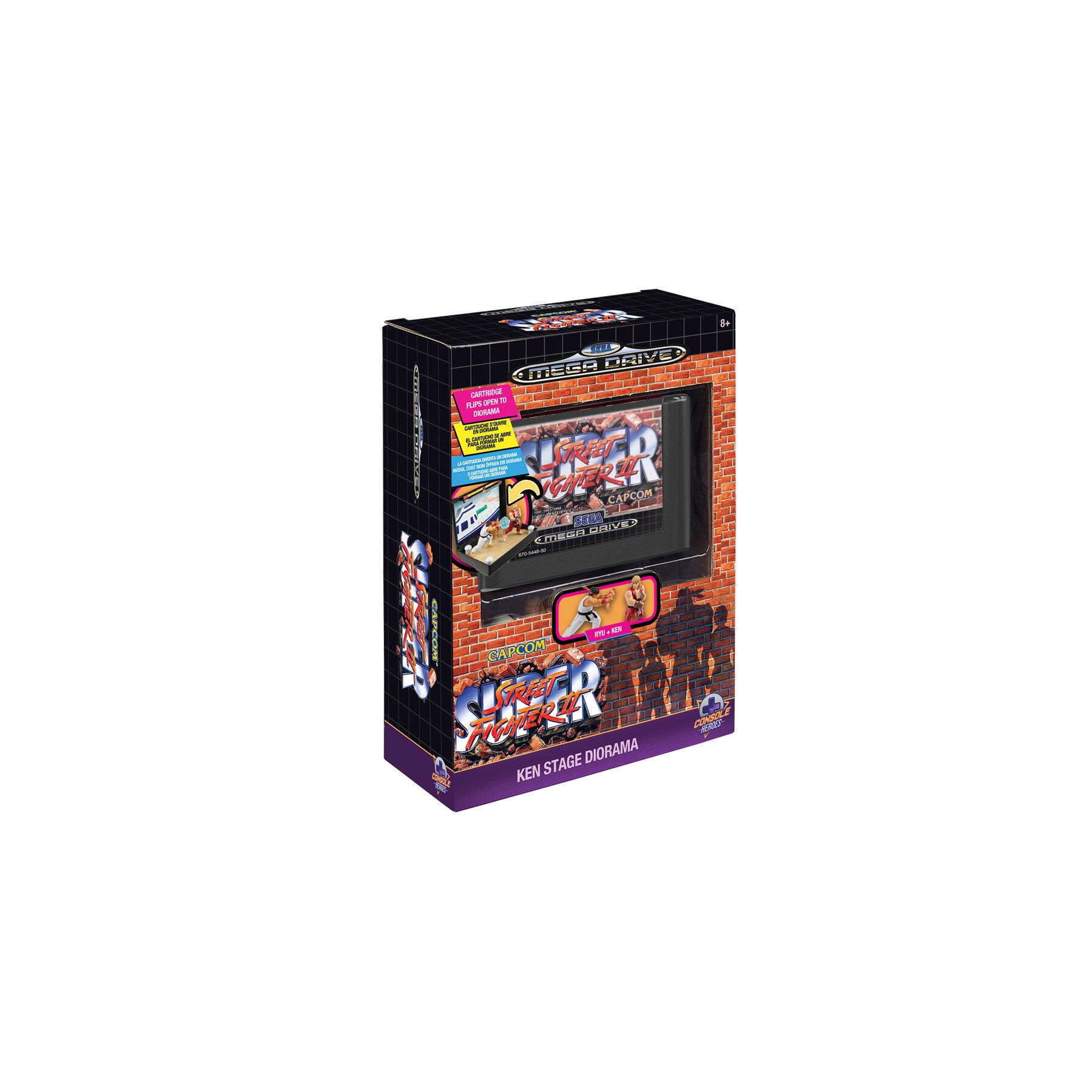 Diorama Mega Drive Street Figther Console Heroes
