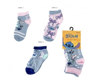Set 3 pares calcetines Stitch Disney surtido