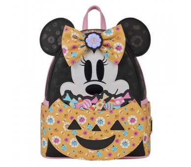 Mochila Pumpkin Minnie Disney Loungefly 26cm