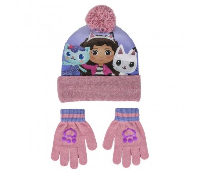 Set gorro y guantes La Casa de Muñecas de Gabby