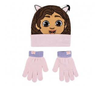 Set gorro y guantes La Casa de Muñecas de Gabby