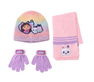 Conjunto gorro guantes braga cuello La Casa de Muñecas de Gabby