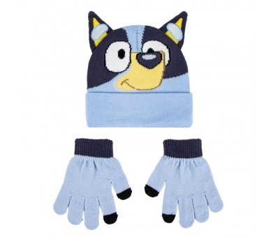 Set gorro y guantes Bluey
