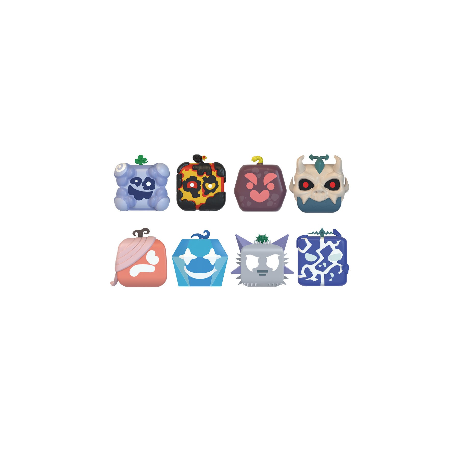 Blister 4 figuras sorpresa Blox Fruits