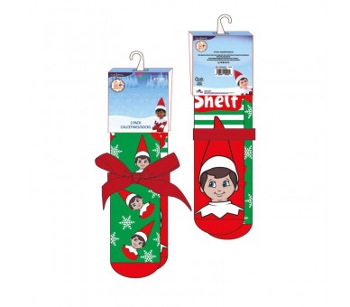 Set 2 pares calcetines The Elf on the Shelf