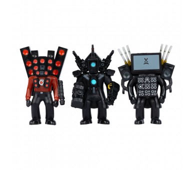 Blister 3 figuras Titan Collection Skibidi Toilet