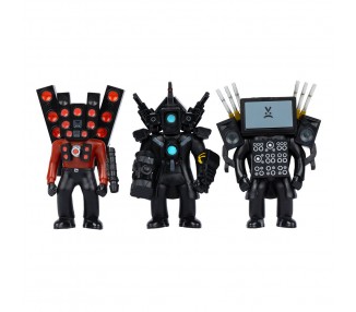 Blister 3 figuras Titan Collection Skibidi Toilet