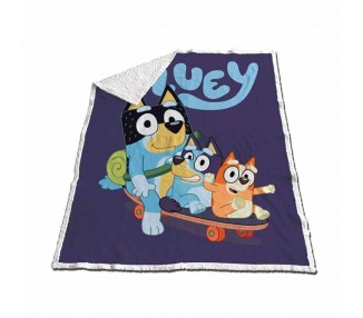 Manta coralina sherpa Bluey 120x150cm