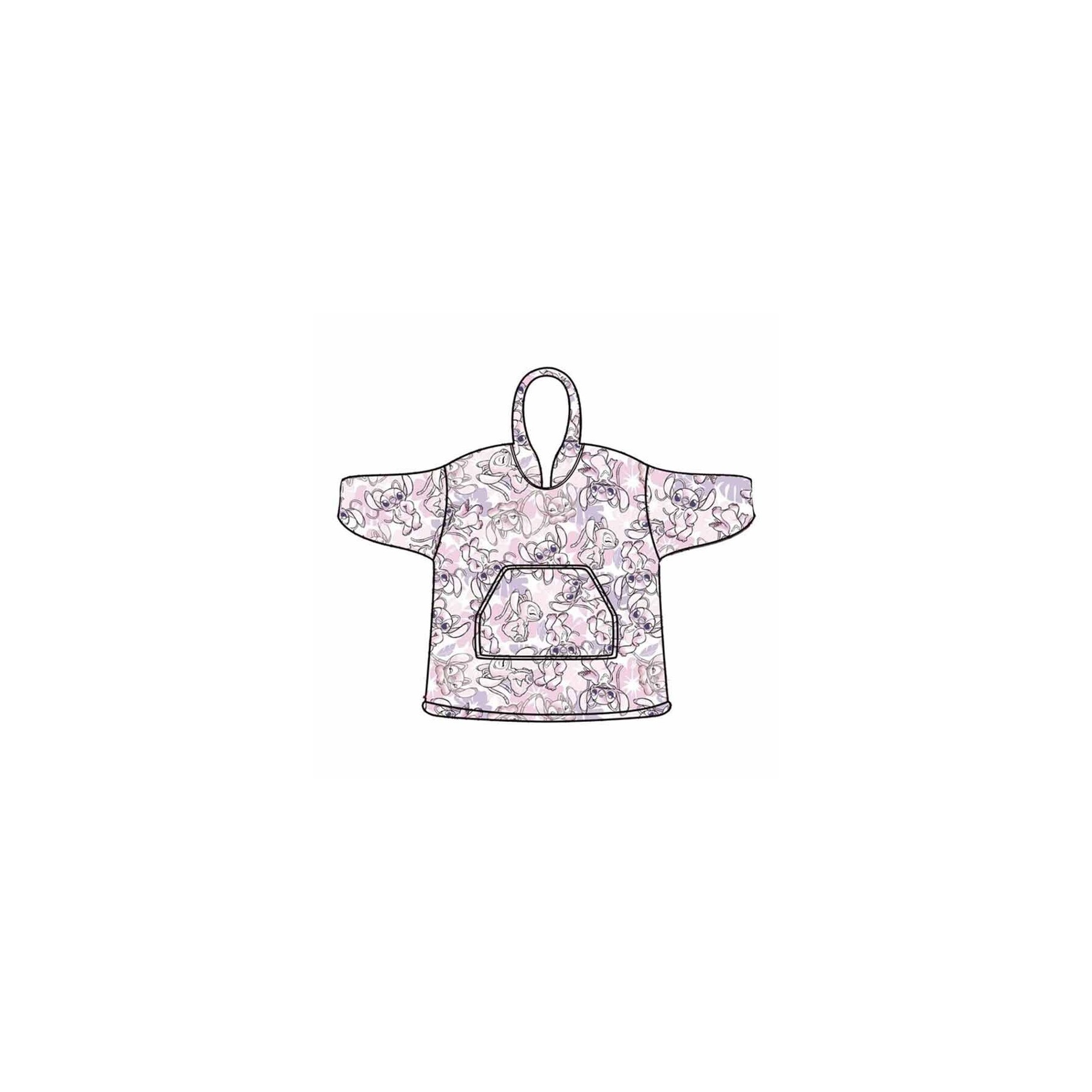 Bata sudadera oversize Angel Stitch Disney adulto