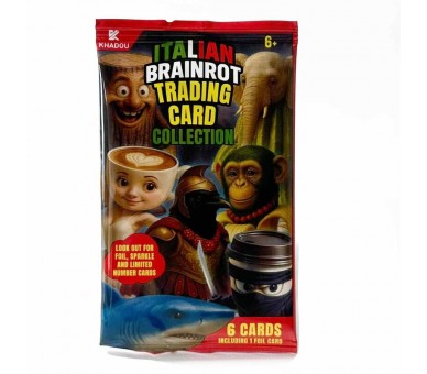 Sobre cartas coleccionables Brainrot ingles surtido