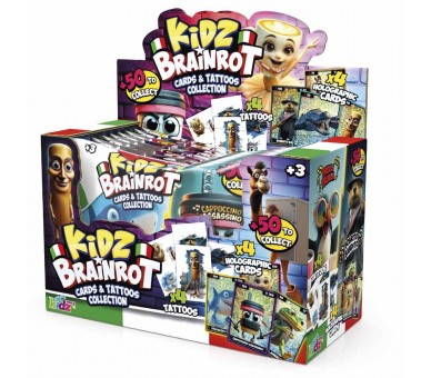 Sobre cartas + Tattos Italian Brainrot surtido