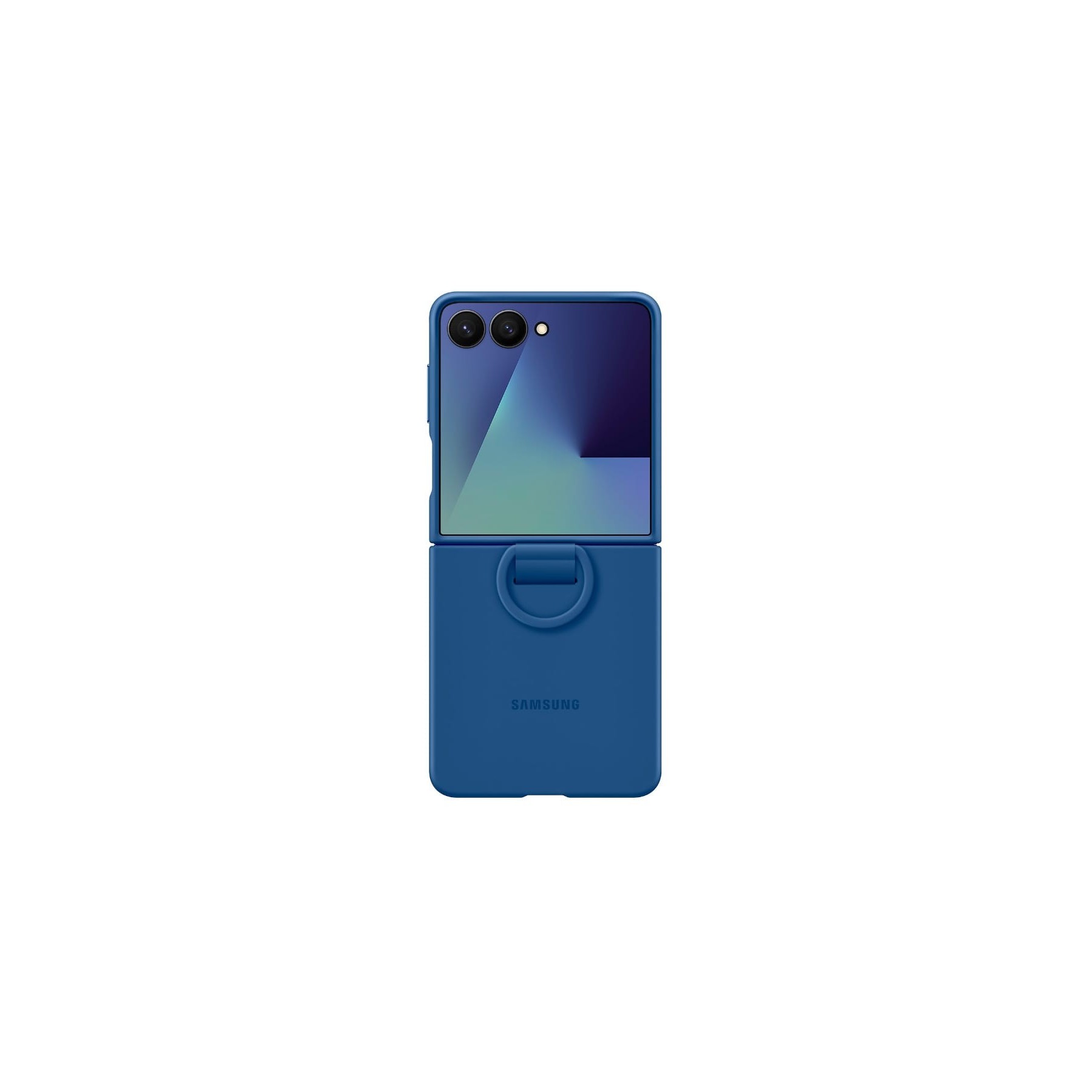 Samsung Funda Trasera De Silicona Azul / Samsung Z Flip7