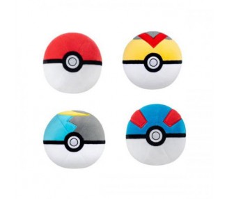 Pokemon Peluche (6pz): Pokeball Version 6 Assortment 10cm