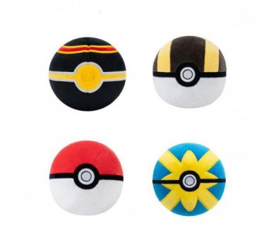 Pokemon Peluche (6pz): Pokeball Version 3 Assortment 10cm