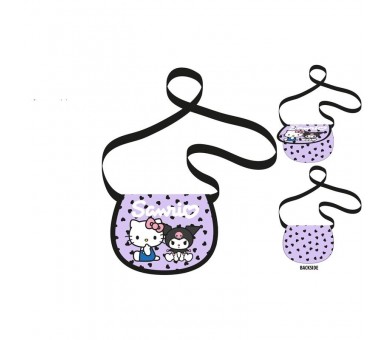 Bolso bandolera Kuromi & Hello Kitty