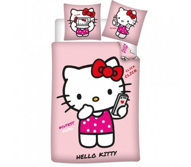 Funda nordica Hello Kitty cama 90cm policotton