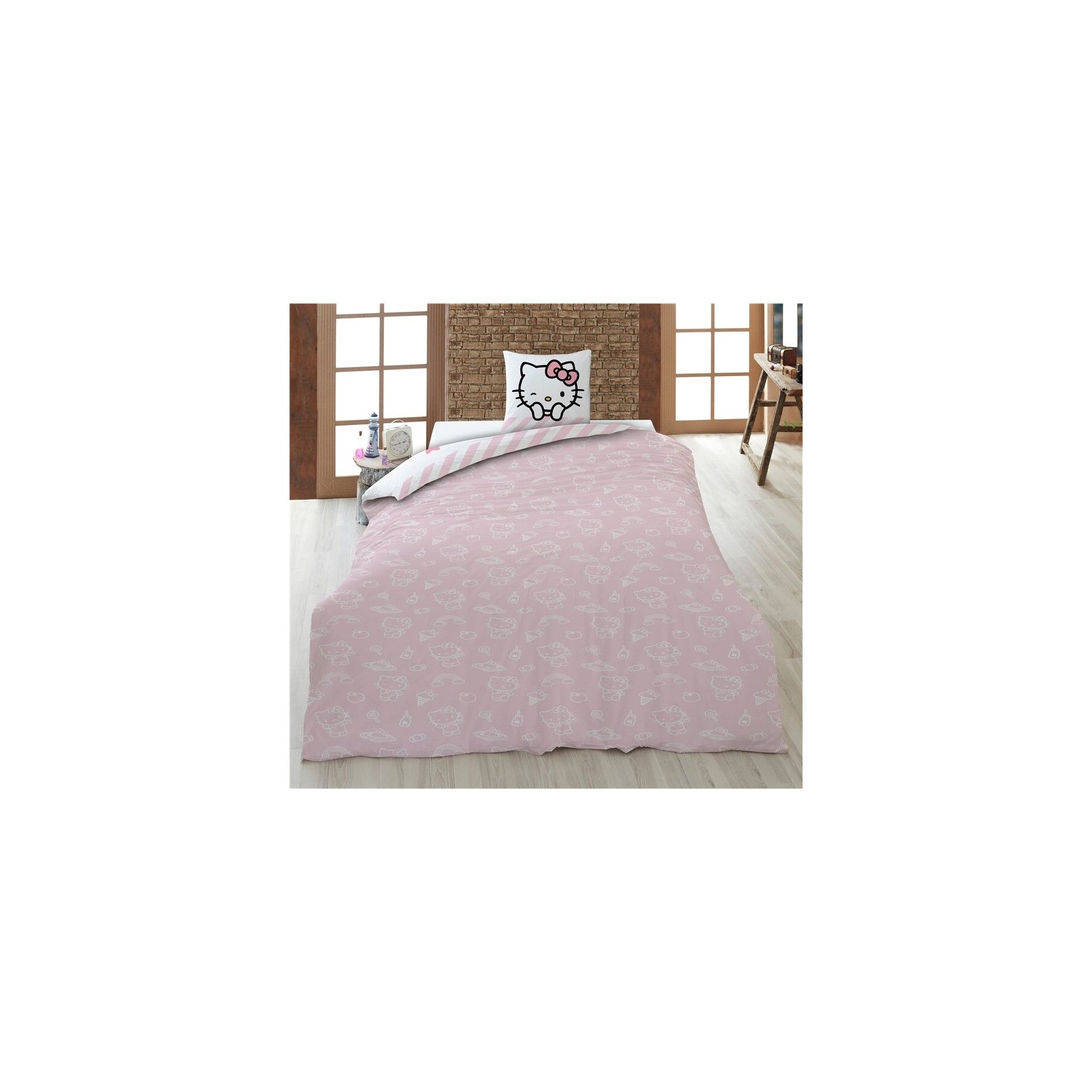 Funda nordica Hello Kitty cama 90cm algodon