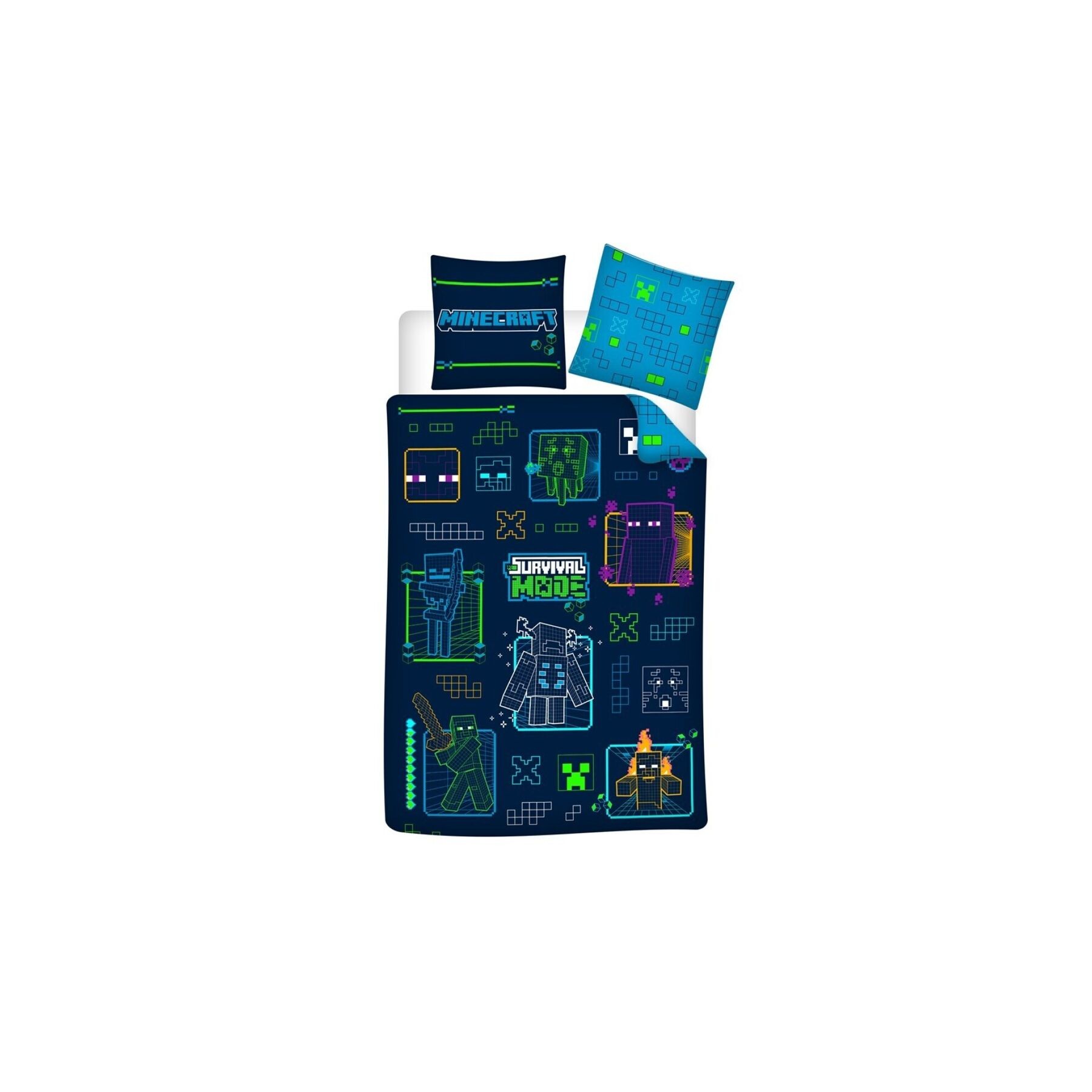 Funda nordica Minecraft cama 90cm microfibra