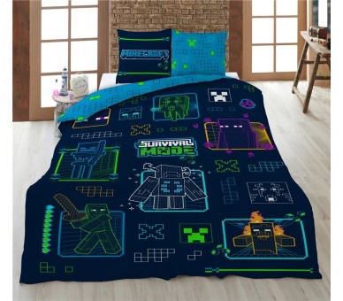 Funda nordica Minecraft cama 90cm microfibra