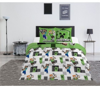 Funda nordica Minecraft cama 135cm policotton