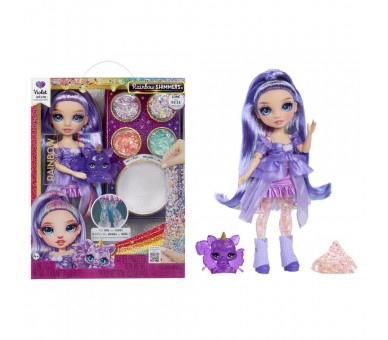 Muñeca Violet Feature Fantasy Rainbow Shimmers Rainbow High