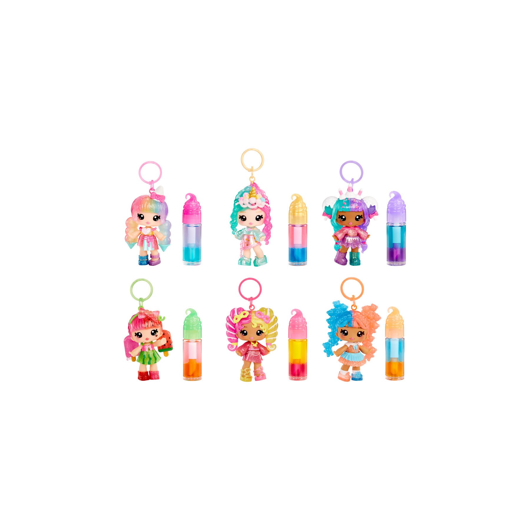 Muñeca Mini + brillo de labios Combo Sabor Misterioso Yummiland surtido