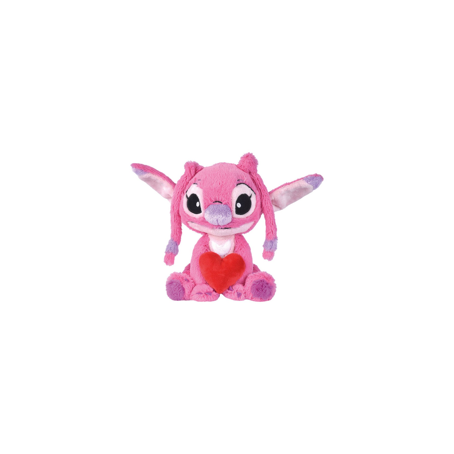 Peluche corazon Angel Stitch Disney 25cm
