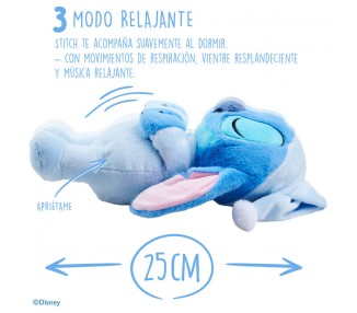 Peluche Stitch Dormilon Disney 31cm sonido