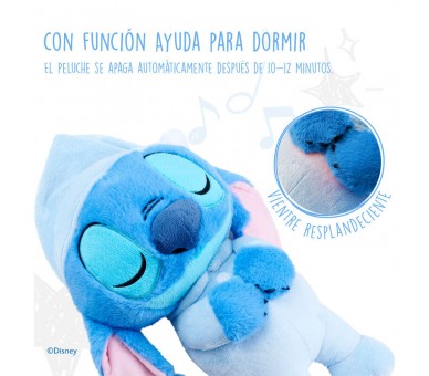Peluche Stitch Dormilon Disney 31cm sonido