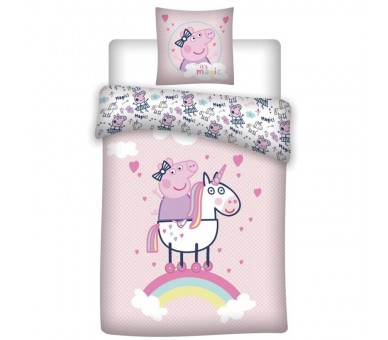 Funda nordica Peppa Pig cama 90 algodon