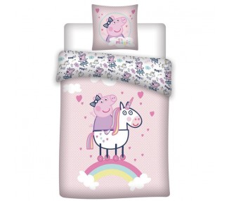 Funda nordica Peppa Pig cama 90 algodon